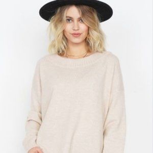 Futurino Tan Oversized Sweater